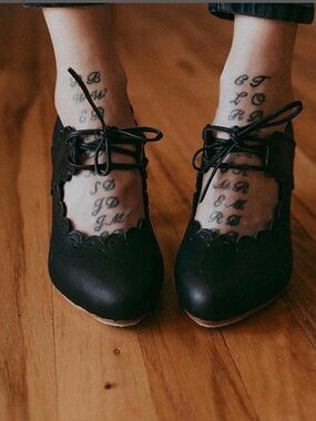 Bali ELF Paradise Bird Leather Heels